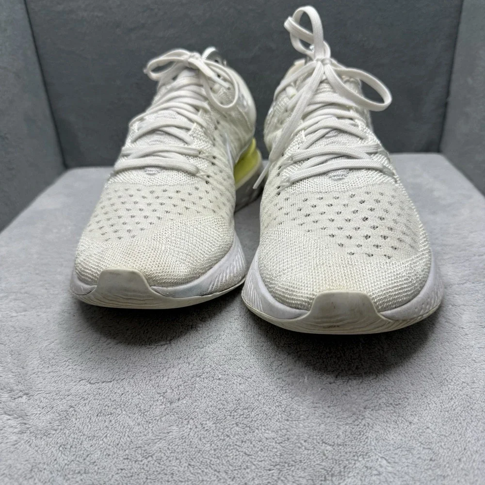 Nike React Infinity Run Flyknit 2 Womens 10 White Light Citron CT2423-100